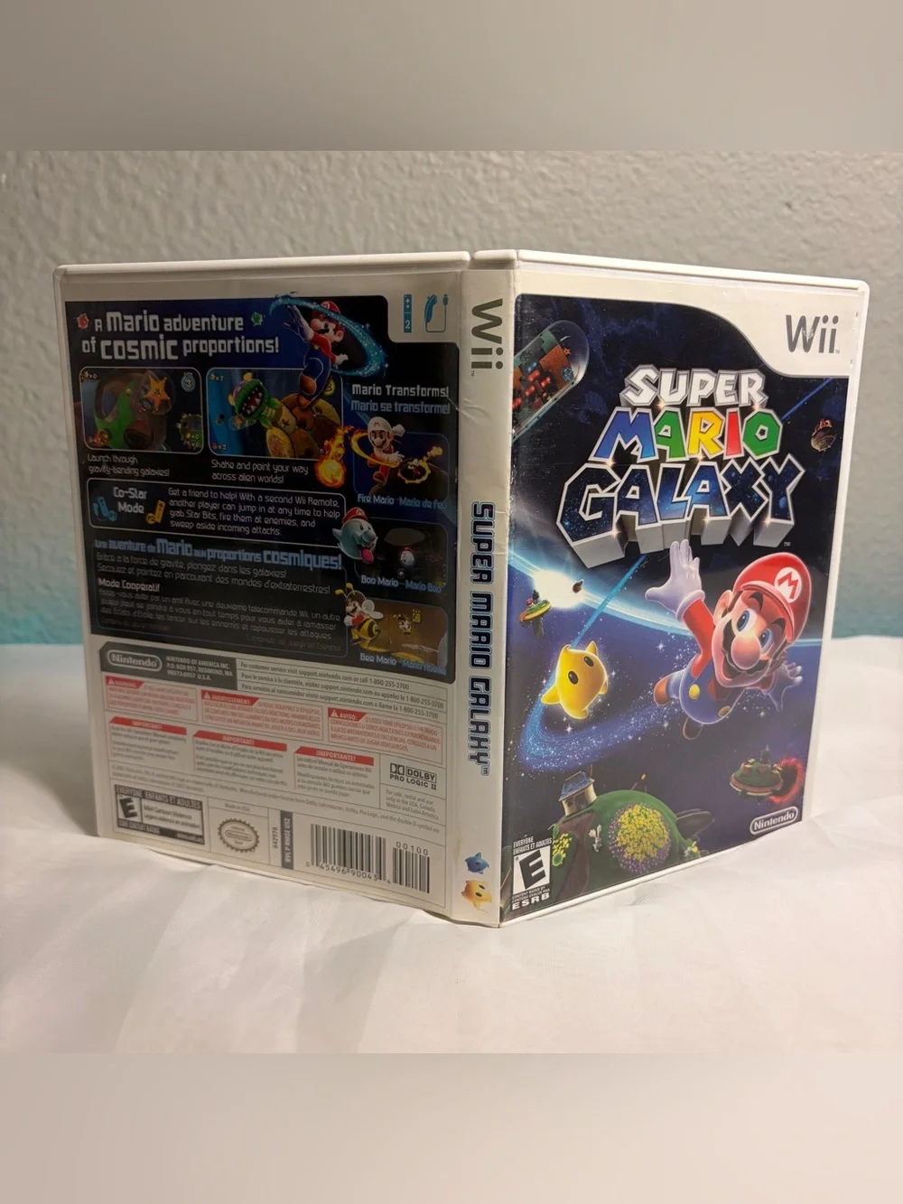 Nintendo Super Mario Galaxy Wii Complete w/ Manual NTSC-U/C 2007 Tested & Works